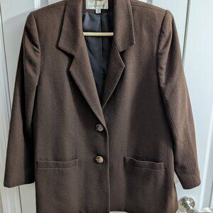 Jones New York Brown Wool Blazer - Size 10